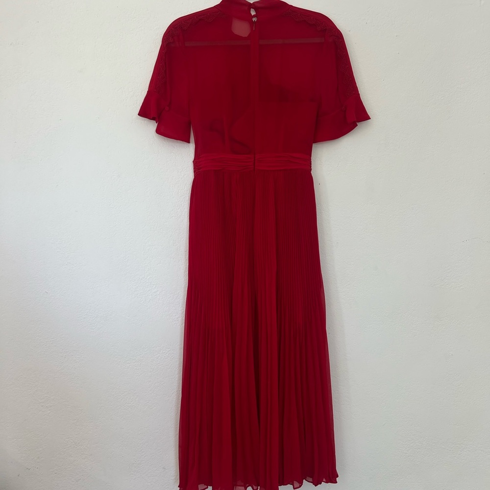 Self-Portrait Scarlet Midi Dress - Picture 2 of 6